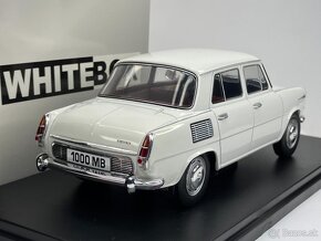 ŠKODA 1000 MB - biela - 1/24 - WHITEBOX - 2