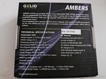 GELID AMBER 5 ARGB CONTROLLER - 2