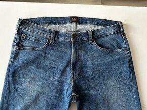 Pánske,kvalitné džínsy LEE - veľkosť 36/32 - 2