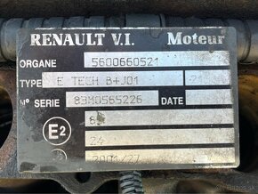 Motor Renault E TECH B+J01 , EURO 3 , r.v. 2001 - 2