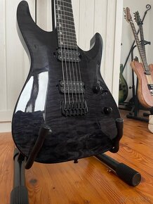 Esp Ltd Deluxe H- 1001 Qm See thru Black - 2