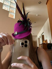 Polovnicky klobuk damsky fialovy - 2