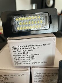 Volkswagen Led osvetlenia ŠPZ - Touran Passat Golf Touareg - 2