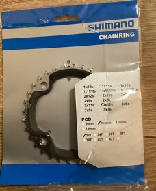 SHIMANO Prevodníky Deore XT M780 - 10 rýchlostný , 42-32-24 - 2