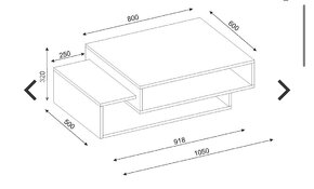 Stolík do obývačky, konferenčný stolík - 2