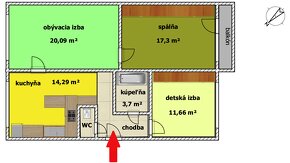 3 izbový byt s. Západ ul. Rybárska - 2