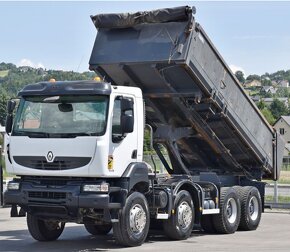 RENAULT KERAX DXI 460- 8x4 -VOLVO FMX trojstranný sklápač - 2