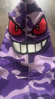 Kanto Starter Gengar Hoodie Camo Purple - 2