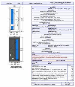 NOVÉ plastové vchodové dvere 995x2110mm - 2