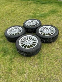 ALU KOLA 5X112 R17 , Orig. Audi , Zimní pneu 6.8mm - 2