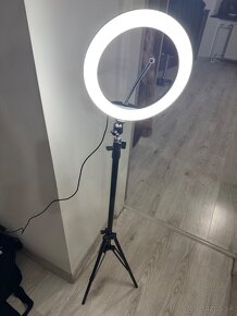 Kruhové Ring light svetlo 10" + statív a držiak pre smartpho - 2