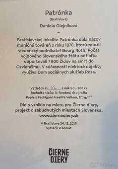 Grafika Čierne diery Patrónka - 2