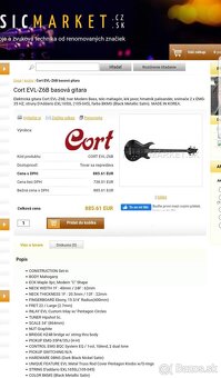 Basgitara - Cort EVL-Z6B - 2