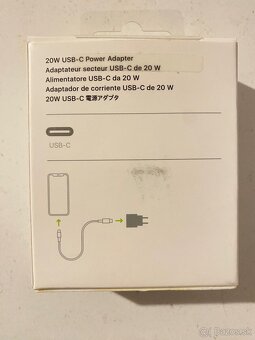 Originál USB-C adaptér 20W Apple, nabíjačka pre iPhone Nová - 2