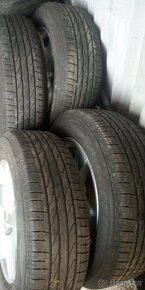 4ks alu disky orig. SKODA 5X112 R17 pneu 215/65 6mm - 2