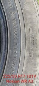 Predám 1 zimnú pneumatiku 225/55 R17 101V Nokian WR A3 - 2