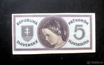 5 korun 1945 vzacna prvni serie A 001 - 2