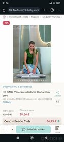 OK BABY Vanička skladacia Onda Slim grey - 2