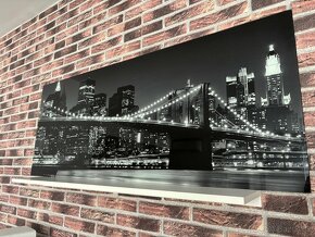 Sklenený obrázok 50 x 125 cm New York Skyline - 2