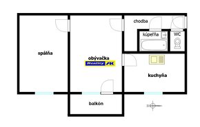 2 izbový byt na predaj Vrútky, veľký 62 m2 - 2