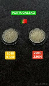 Euromince - pamätné dvojeurové mince Portugalsko - 2