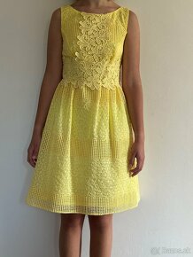 Slávnostné žlté šaty - 2