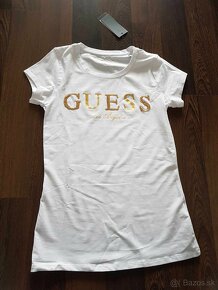 Nové damske tričko Guess biele velkost  XL - 2
