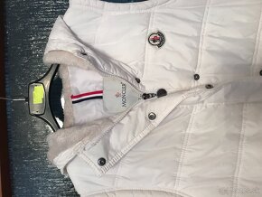 MONCLER originál white damska zimna  vesticka L - 2