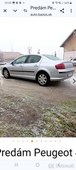 Predám Peugeot 407, 1,6  HDI, 80KW - 2