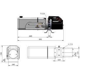 Predám hydraulické čerpadlo poháňané elektromotorom - 2