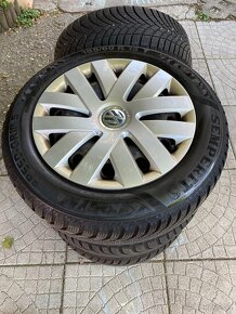 5x100 r15 185/60 r15 zimne pneumatiky+disky - 2