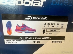 Tenisky JET MACH 3 CLAY WOMAN EUR39 nové - 2