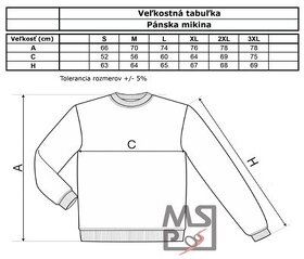 Mikina bez kapucne 2XL - 2