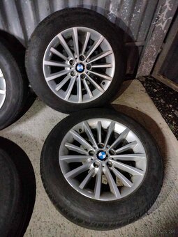 4ks alu disky orig. BMW 5x120 R17 pneu 255/50 r17 - 2