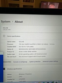 Dell latitude 5320 2in1 16gb ram - 2