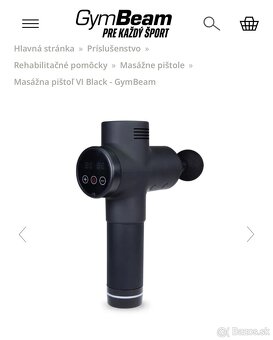 Masážná pištol GymBeam IV black - 2