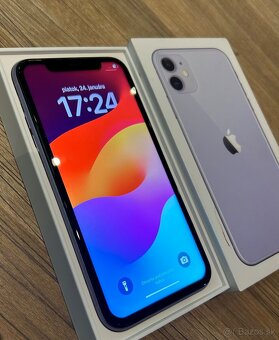 iPhone 11 64GB purple - 100% batéria , super stav - 2