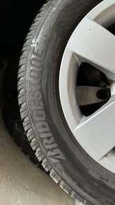 Predám zimnú sadu kolies R16 5x120 + Pneu Bridgestone 225/55 - 2