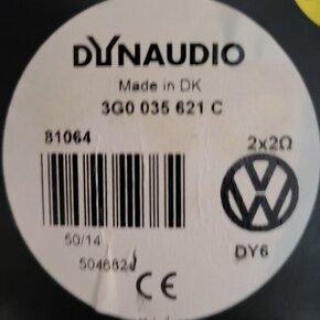 Dynaudio subwoofer Passat B8 - 2