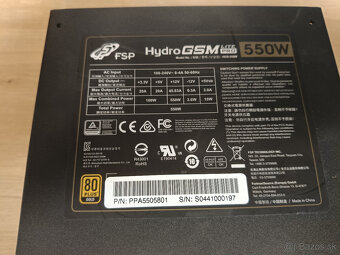 predam zdroj FSP HYDRO GSM Lite PRO 550 (80PLUS GOLD) - 2