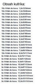 Sada vrtákov do kovu DIN 338 HERMAN QDM-14 HSS-R 220 ks - 2