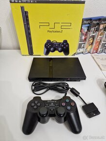 PlayStation 2 Slim SCPH-75003 v krabici + 5 hier - 2