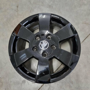 Čierne ŠKODA DEIMOS disky 5x112 R15 ET47 - 2