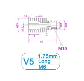 4Ks Chladič extrúdera 3D tlačiarne V5 - 2