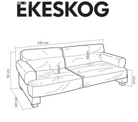 Mohutná sedačka EKESKOG / IKEA - 2