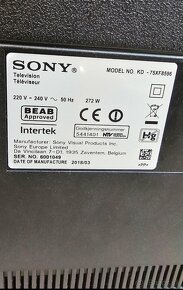 Sony TV 75" - 2