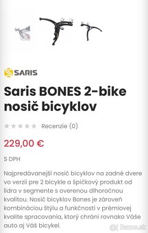 Saris bones 2 nosič na bicykle - 2