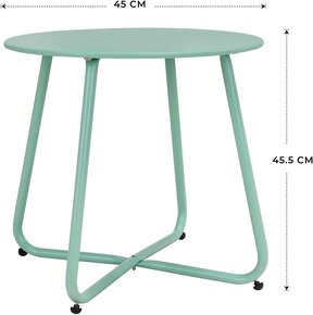 Okrúhly stôl do interiéru aj exteriéru / mätová far - 2