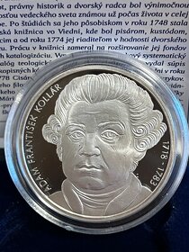 10 EUR Ag, Adam Františej Kollár, proof, 2018 - 2