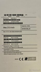 Na predaj Imac 21,5 (2020) nový so zárukou 11/24 - 2